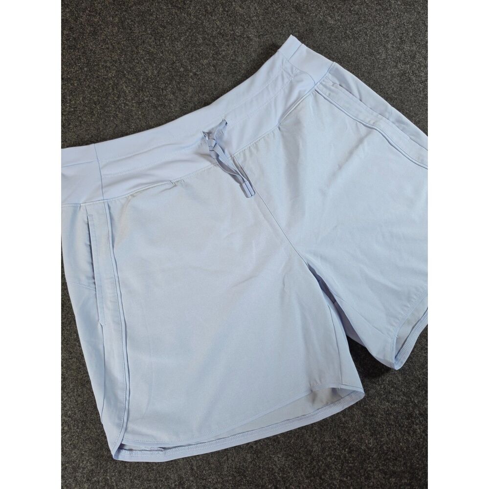 BALEAF Womens XL Running Shorts Light Blue 5 Inch Athletic Workout Pockets